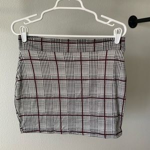 Plaid mini skirt - never used!
